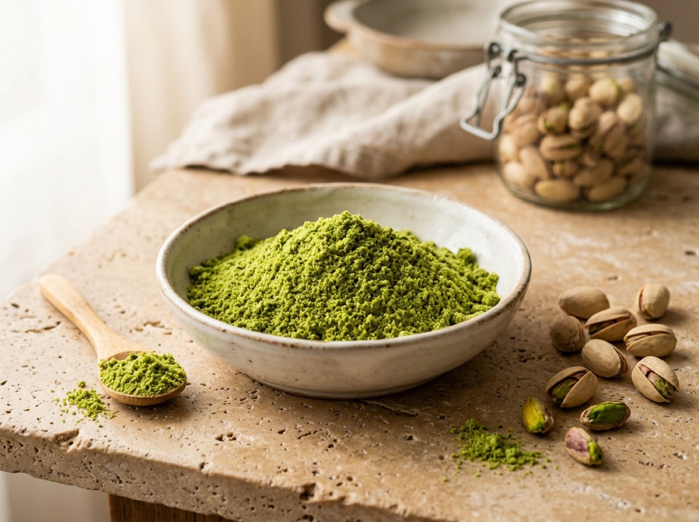 Farina fine di pistacchio naturale