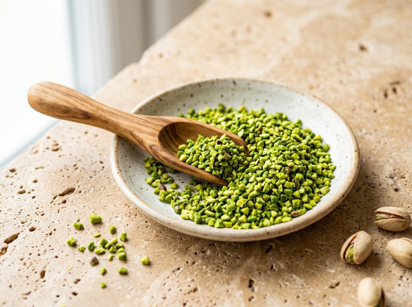 Granella di pistacchio calibrata verde intenso