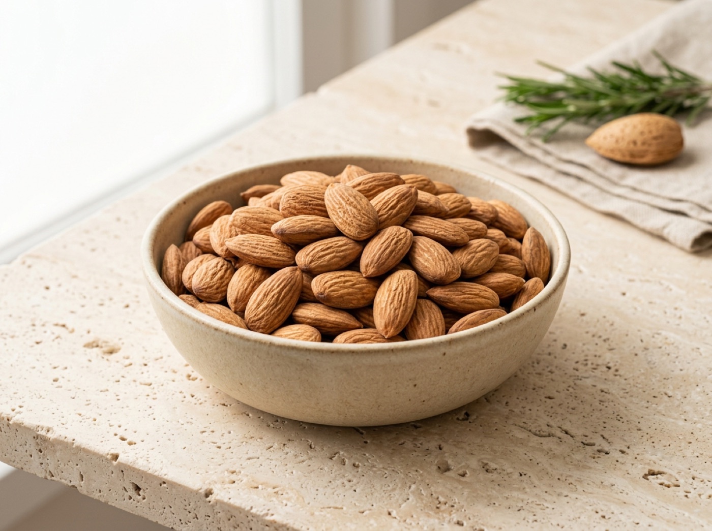 Mandorle sgusciate naturali con buccia