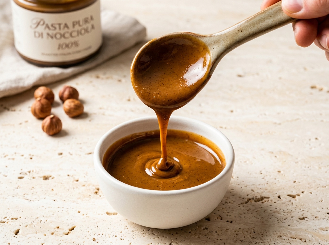 Pasta pura 100% di nocciole per gelateria