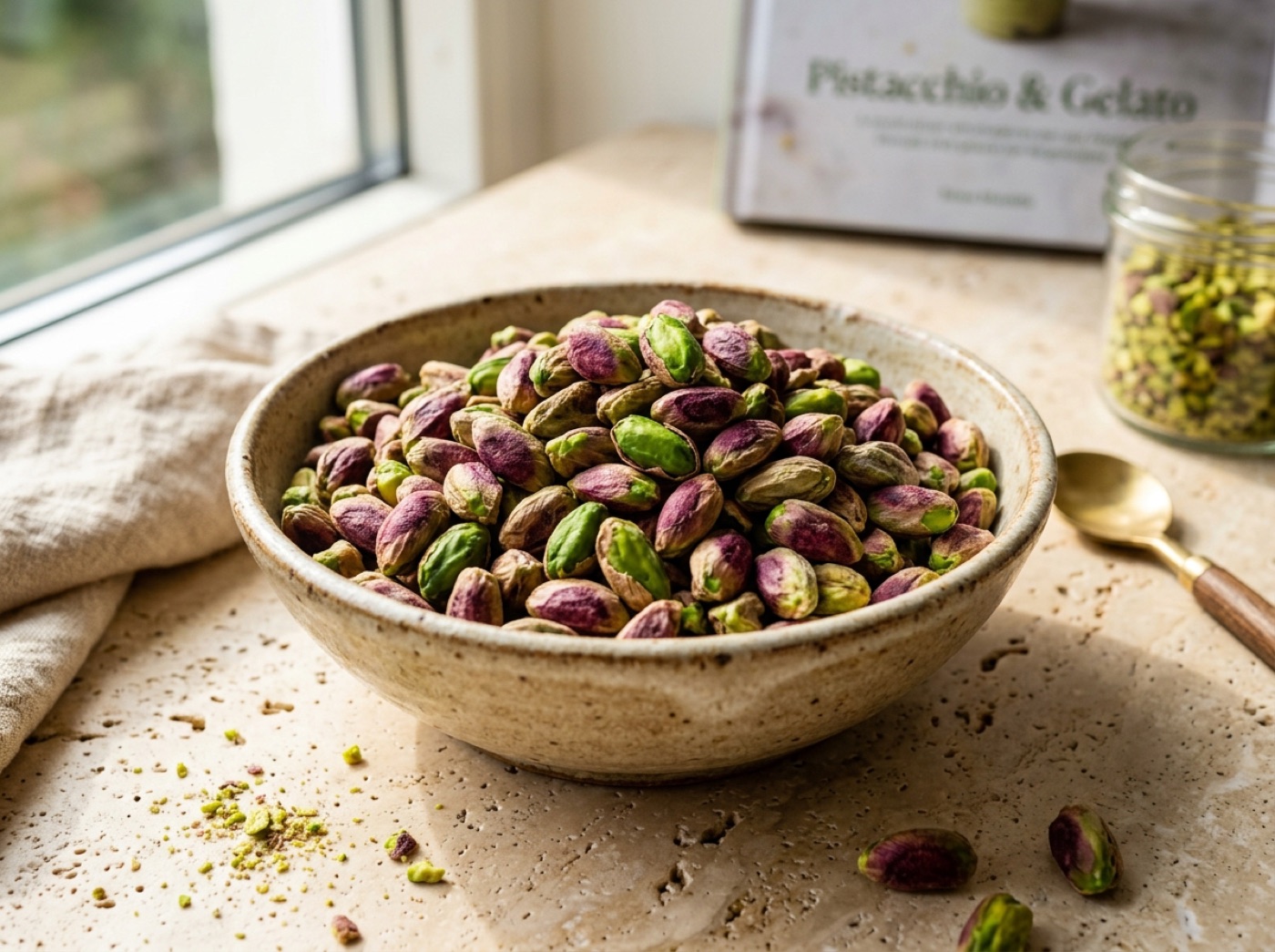 Pistacchi sgusciati naturali verde smeraldo
